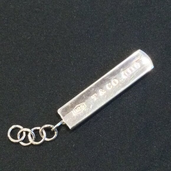 TIFFANY 1837 Bar 925 Silver _ Keychain - Picture 1 of 5